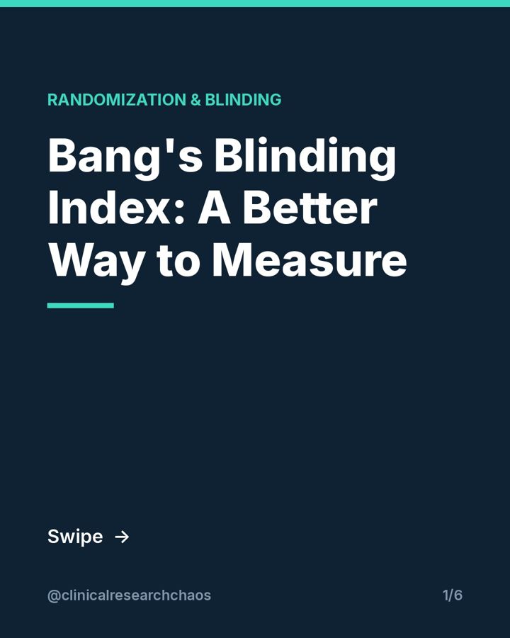 Bang's Blinding Index: A Better Way to Measure – slide 1 of 6