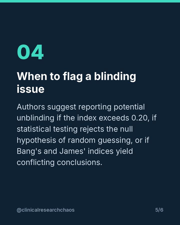 Bang's Blinding Index: A Better Way to Measure – slide 5 of 6