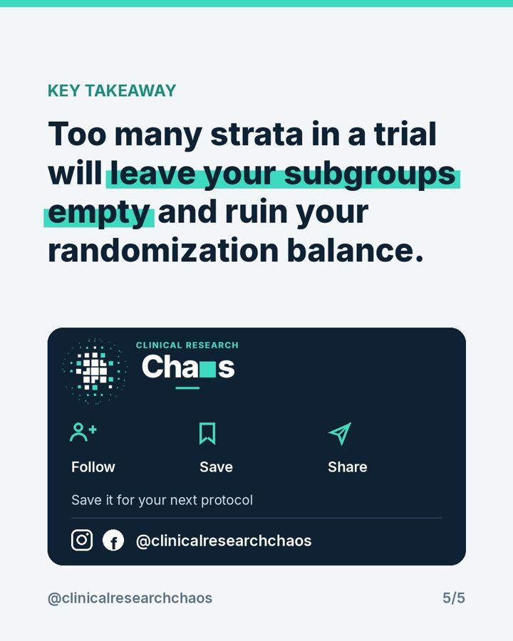 Stratified Randomization and the Sparse Strata Trap – slide 5 of 5
